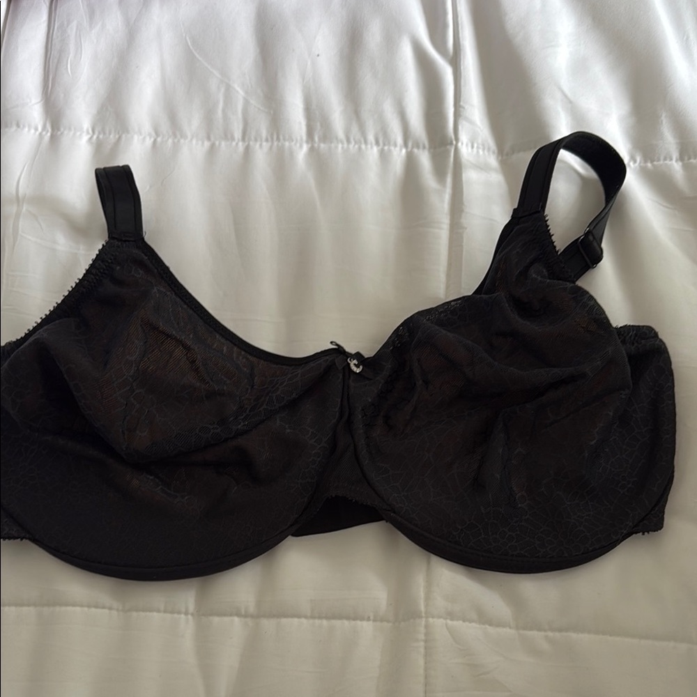 Chantelle Black Full Coverage Bra with Adjustable Straps